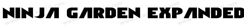 Ninja Garden Expanded Expanded字体转换